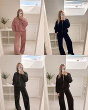 Load image into Gallery viewer, Aspen - Plush soft premium zip up lounge set
