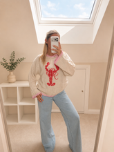 Load image into Gallery viewer, Lobster print with pink trim
