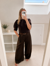 Load image into Gallery viewer, Hazel - Soft highwaisted trousers with belt

