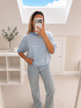 Load image into Gallery viewer, Kianna - Berry stripe short sleeve knit
