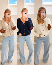 Load image into Gallery viewer, Alice - Love heart print cream soft cardigan
