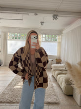 Load image into Gallery viewer, Hallie - Check print cardigan
