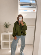Load image into Gallery viewer, Kennedy - Premium satin balloon oversized jacket
