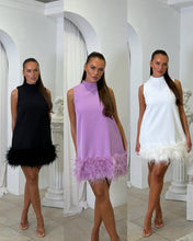 Load image into Gallery viewer, Margot - Womenswear fluffy feather trim formal party dress
