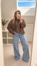 Load image into Gallery viewer, Cici - Bambi print fleece sweatshirt with colour trim
