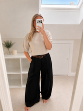 Load image into Gallery viewer, Hazel - Soft highwaisted trousers with belt
