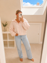 Load image into Gallery viewer, Priya - Blush pink sequin zip up

