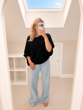 Load image into Gallery viewer, Rosa - Oversized adjustable bubble sleeve knit jumper
