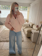 Load image into Gallery viewer, Priya - Blush pink sequin zip up
