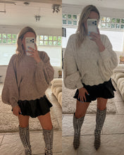Load image into Gallery viewer, Orla - Soft balloon sleeve lace trim jumper
