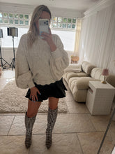 Load image into Gallery viewer, Orla - Soft balloon sleeve lace trim jumper
