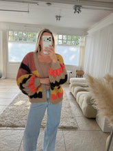 Load image into Gallery viewer, October - Geometric autumnal cardigan
