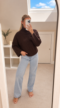 Load image into Gallery viewer, Connie - High neck crochet chunky knit jumper
