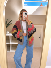 Load image into Gallery viewer, October - Geometric autumnal cardigan
