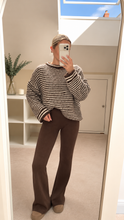 Load image into Gallery viewer, Isabelle - Cut out shoulder striped jumper
