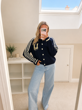 Load image into Gallery viewer, Matilda - LA slogan stripe knit jumper
