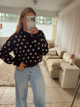 Load image into Gallery viewer, Rylee - Polkadot rugby style knit jumper
