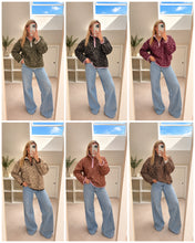 Load image into Gallery viewer, Cici - Bambi print fleece sweatshirt with colour trim
